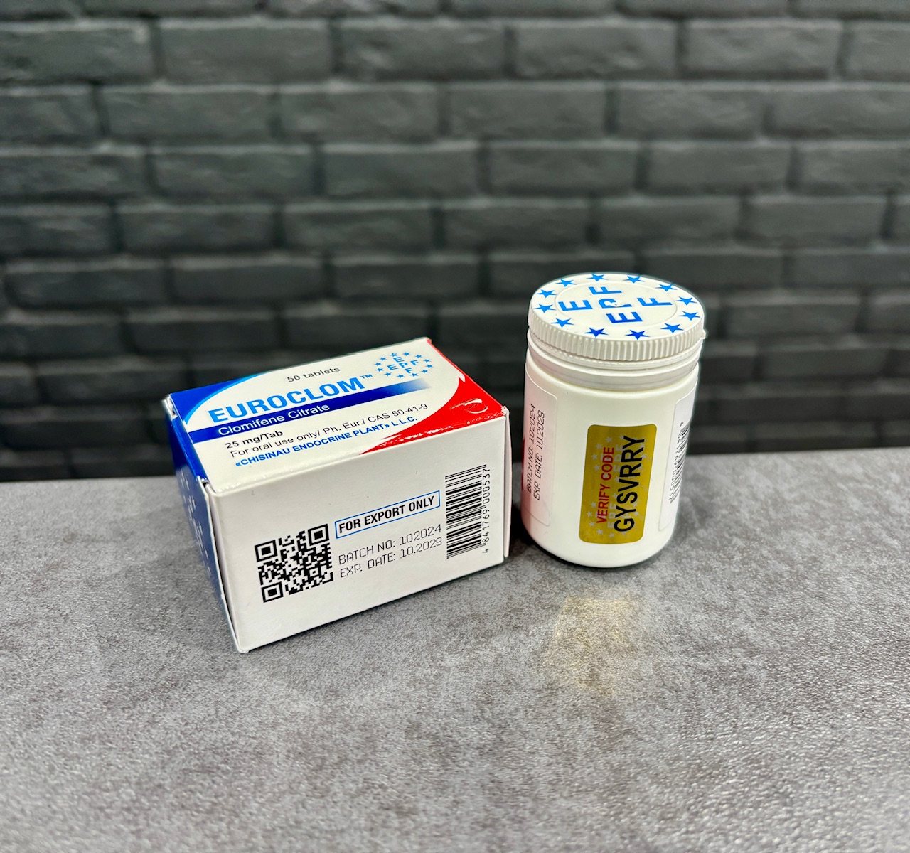 Товар EUROCLOM Clomifene Citrate 25mg  из магазина Atri где всегда лучшее!
