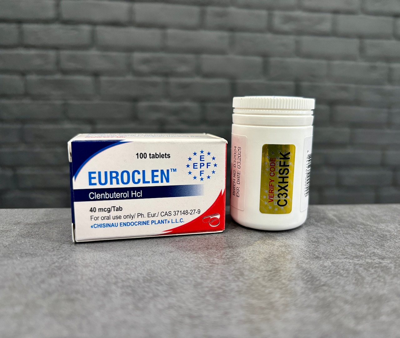 Фотография товара Кленбутерол EPF EUROCLEN 40mcg из интернет-магазина БАДов ATRI